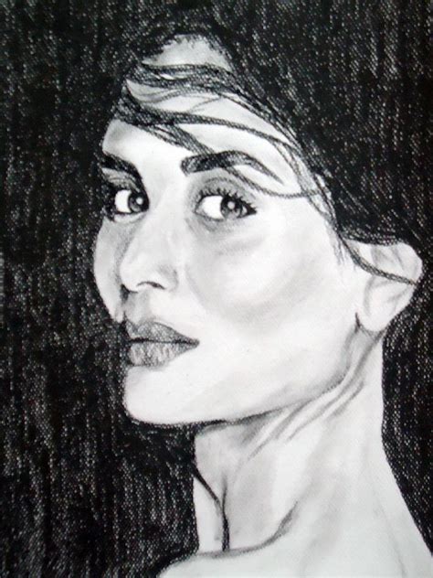 Portrait Drawing Painting By Mahnoor Iqbal Fine Art America