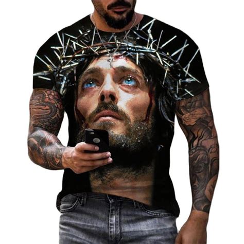 Buy Jesus Christ 3d Print T Shirts Men Women Summer Fashion Casual