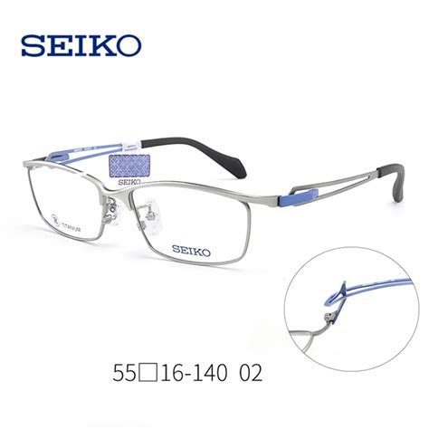 Seiko Titanium Glasses Frame Men Flexible Dioptric Eyeglasses With Dioptria Rectangle Men