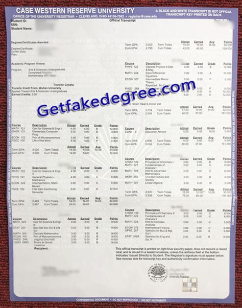 Cwru Fake Degree Case Western Reserve University Transcript Buy Fake