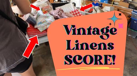 The Motherload Of Vintage Linens Labor Day Yard Sales And Surprise