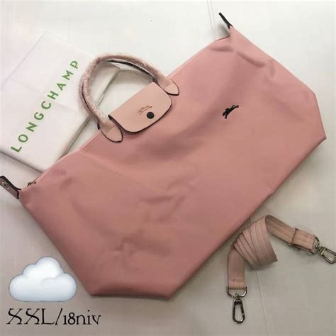 กระเปาLongchamp size 18 ส ชมพนด Longchamp le pliage Longchamp