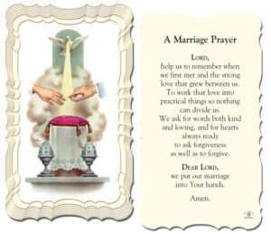 Catholic Prayer For Marriage