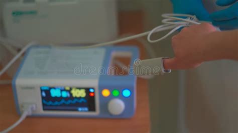 Pulse Oximeter At Work Medical Diagnostic Equipment Editorial Photo