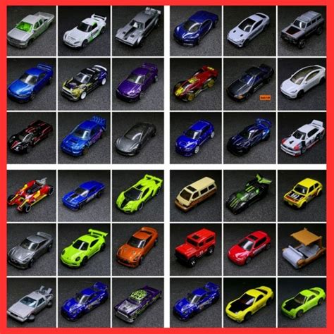 Hot Wheels Loose Car 1 64 Mix Collections Mazda RX 7 Nissan Gtr Lamborghini Car Toy Mainan Land