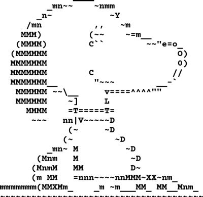 Snoopy ascii art