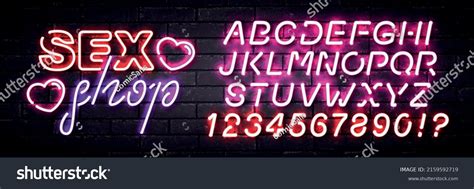 Vector Realistic Isolated Neon Sign Sex Stock Vector Royalty Free 2159592719 Shutterstock