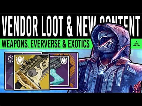 Destiny Vendor Refresh God Roll Fusion Weapons Eververse Ada