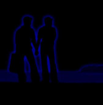 Stock Pictures Sketch And Silhouette Portraying A Gay Couple