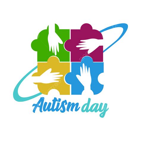 Autism Awareness Day Vector Hd Png Images Happy Autism Day Hand Vrctor