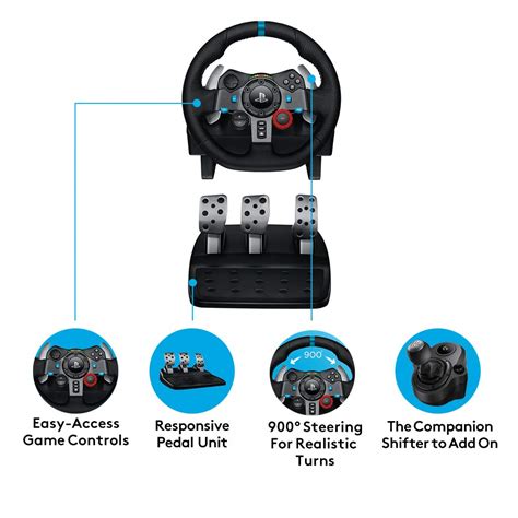 Logitech G29 Driving Force Racing Wheel Pedals And Shifter Town