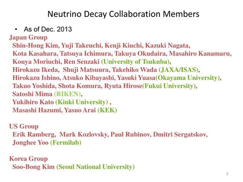 Ppt Stj Development For Cosmic Background Neutrino Decay Search