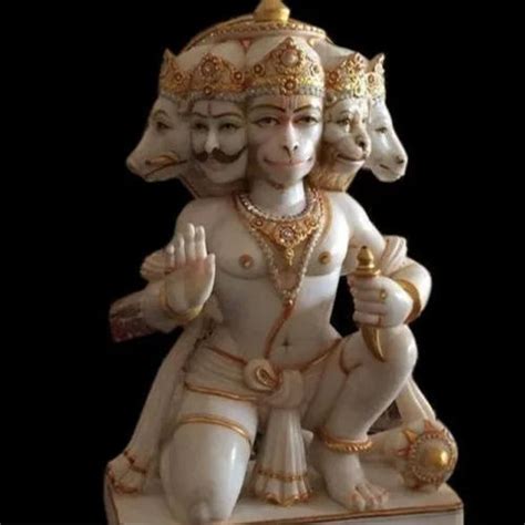 Marble Panchmukhi Hanuman Statue Feature Washable At Best Price In