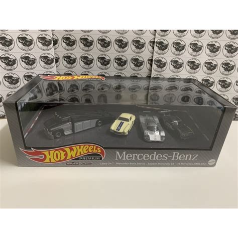 Hot Wheels Premium Mercedes Benz Diorama Set Shopee Malaysia