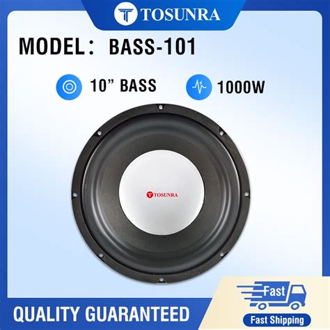 Tosunra Bass Inch Bass Speaker Unit W Ohms Subwoofer