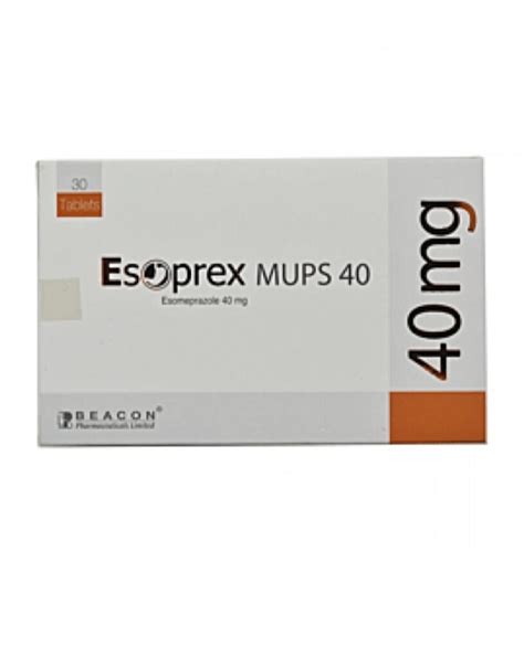 Esoprex Mups 40 Mg Tablet 10 S Strip Online Pharmacy BD