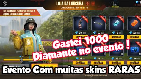 Evento Loja Da Loucura Free Fire O Melhor Eventos Skin S Raras Do