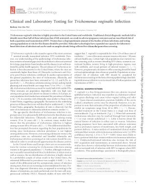 Fillable Online Jcm Asm Clinical And Laboratory Testing For Trichomonas