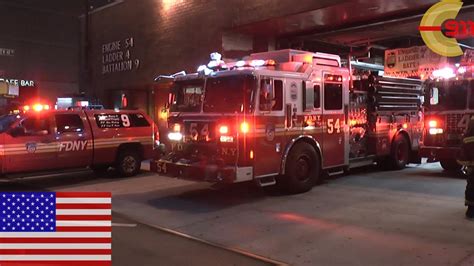 New York City All Out Fdny Midtown Firehouse Go On A Run Youtube