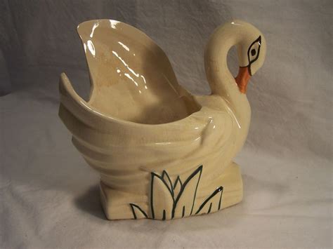 Mccoy Swimming Swan Planter Vintage Pottery Pottery Mccoy Pottery