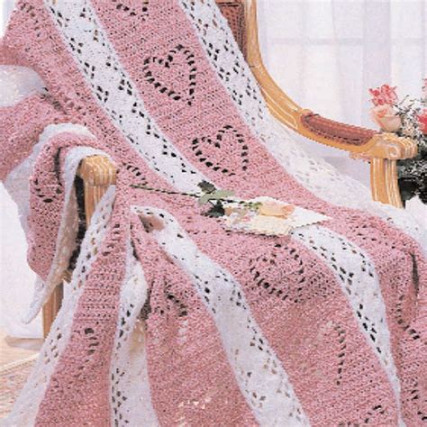 Hearts And Diamonds Crochet Pattern Red Heart Afghan Crochet Patterns