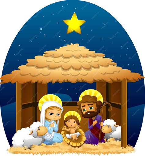 Nativity Of Jesus Clipart Of People