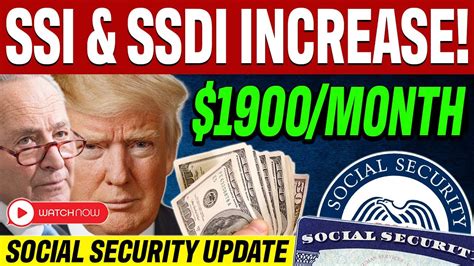 NEW SSI SSDI 1900 MONTH IS COMING Social Security Payments SSA