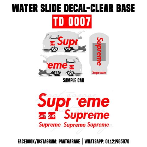 Hot Wheels Decal Clear Base TD Shopee Malaysia