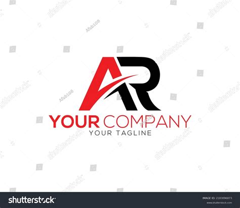 Ar Logo Simple Design Concept Vector Stock Vector (Royalty Free ...