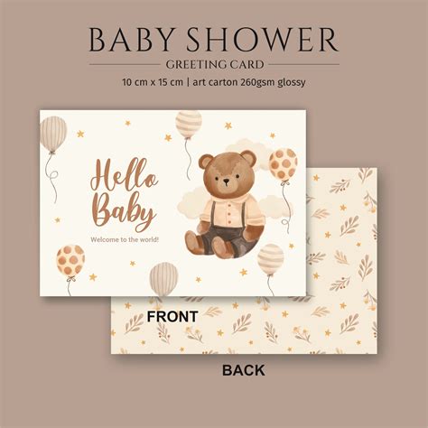 Jual Kartu Ucapan Kelahiran Bayi Baby Shower New Born Baby Greeting