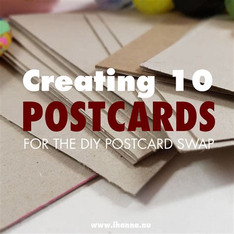 Getting started with my DIY Postcards - iHannas Blog