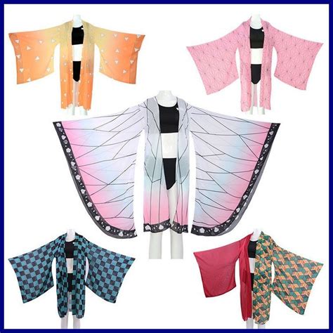 Demon Slayer Kimetsu No Yaiba Bikini Swimsuit Set Beach Cosplay Shinobu Kocho Ro Shopee
