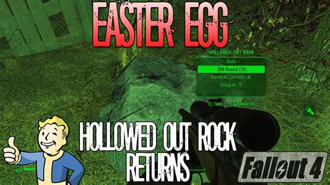 Fallout 4 Hollowed Out Rock Returns Fallout 3 Easter Egg Location