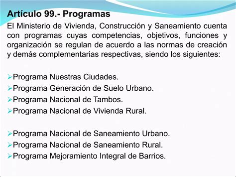 Marco Normativo E Institucional Del Saneamiento Urbano Y Rural Ppt