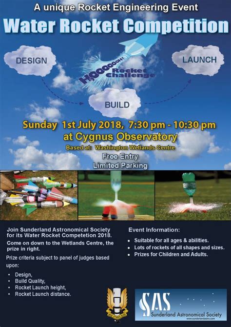 SAS Water Rocket Competition 2018 – Sunderland Astronomical Society