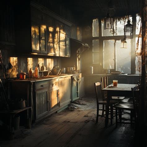 Premium Ai Image Discover The Haunting Beauty Of An Abandoned Kitchen