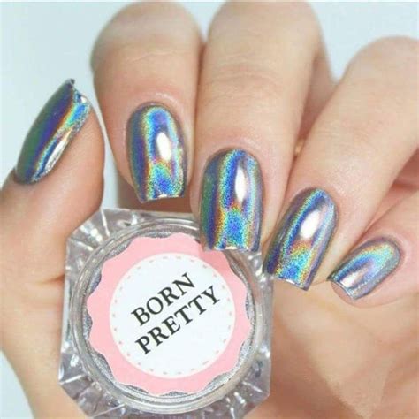 Polvo Holografico Born Pretty Arte En U As Con Purpurina U As