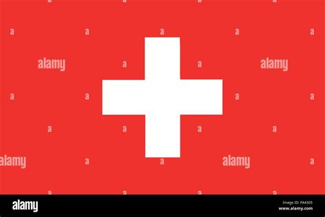 Nationalflagge Schweiz Stock Vektorgrafiken Kaufen Alamy