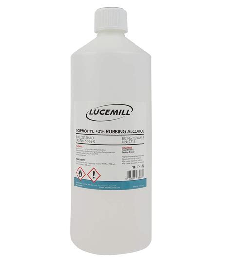 1 Litre 1000ml Isopropyl 70 Rubbing Alcohol Ipa First Aid Antiseptic