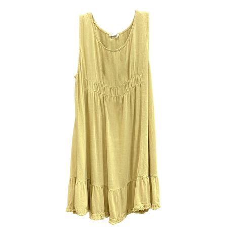 Fhsagq Summer Female Plus Size Fringe Dress Womens Basic Dress Sleeveless Short Stitching U