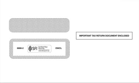 IRS Approved W-2 2up Self Seal Envelopes