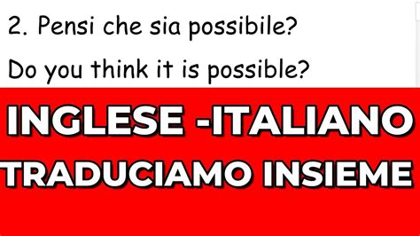 Inglese Dall Inizio Le Frasi Semplici Traduciamo Insieme Easy