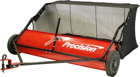 Precision Tow Behind Lawn Sweeper For Lawn Tractors With Wheels In