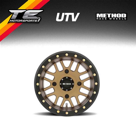 Method Wheels 406 Utv Beadlock Method Bronze Matte Black Lip Te Motorsports