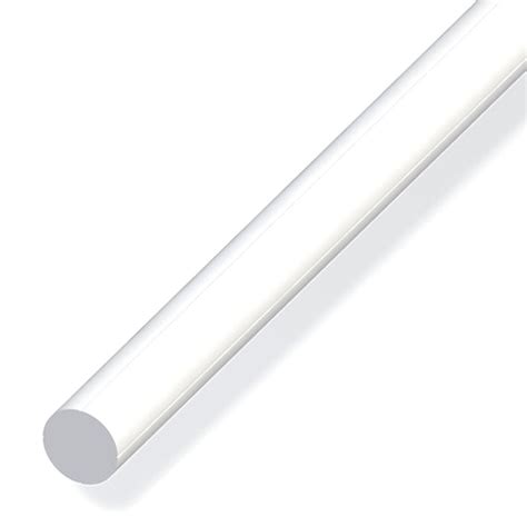 Culture Indoor Tube rond plein de 1m Ø7 5mm pvc blanc