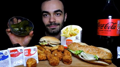 ASMR BURGER KING MUKBANG Whopper dı galiba Türkçe Mukbang