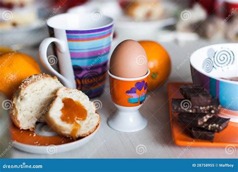 Morning Breakfast Stand For Eggs Stock Image Image Of Eggs Slice