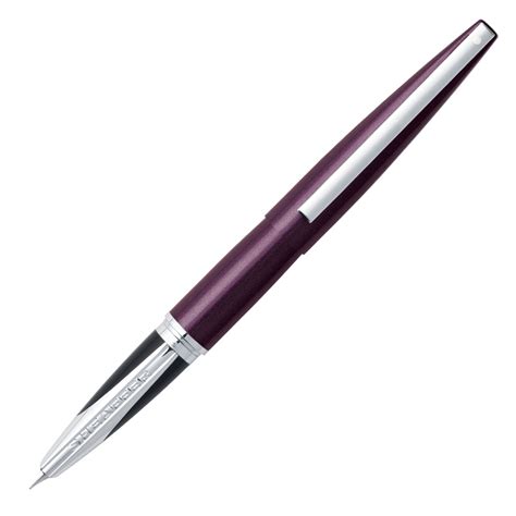 Sheaffer Taranis Fountain Pen Amethyst Brilliant Chrome Trim Fine