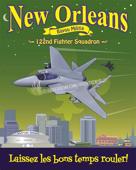 Louisiana ANG 122d Fighter Squadron F-15 – Squadron Posters