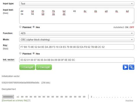 How To Verify Obtained Aes Output And How To Trans